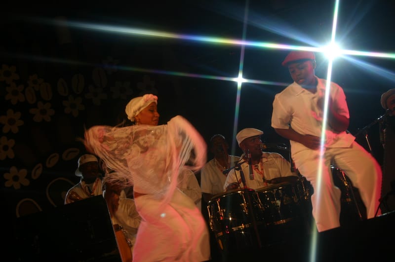 Bomba dancer performing in Guaynabo, PR